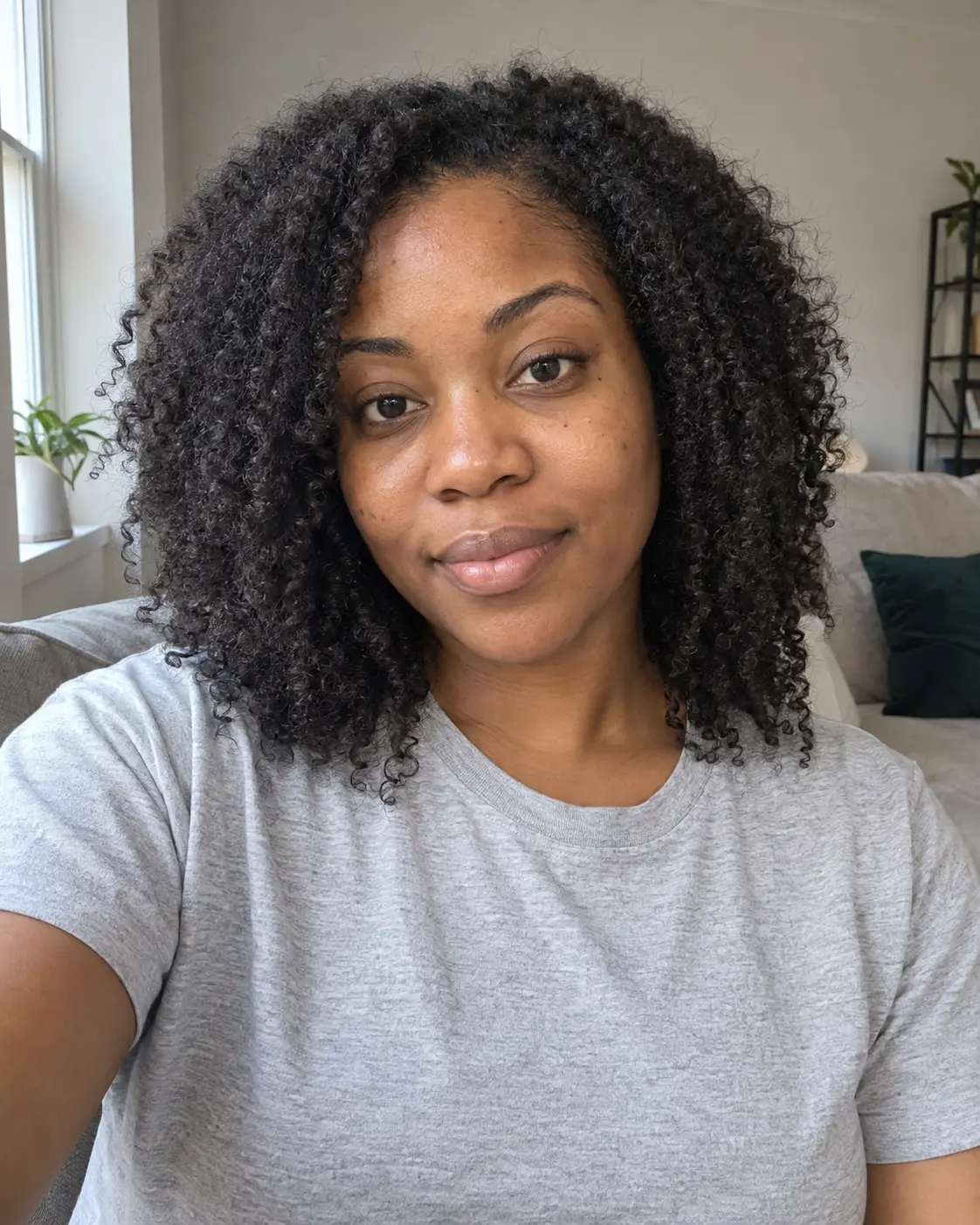 Supplied curly hairstyle example
